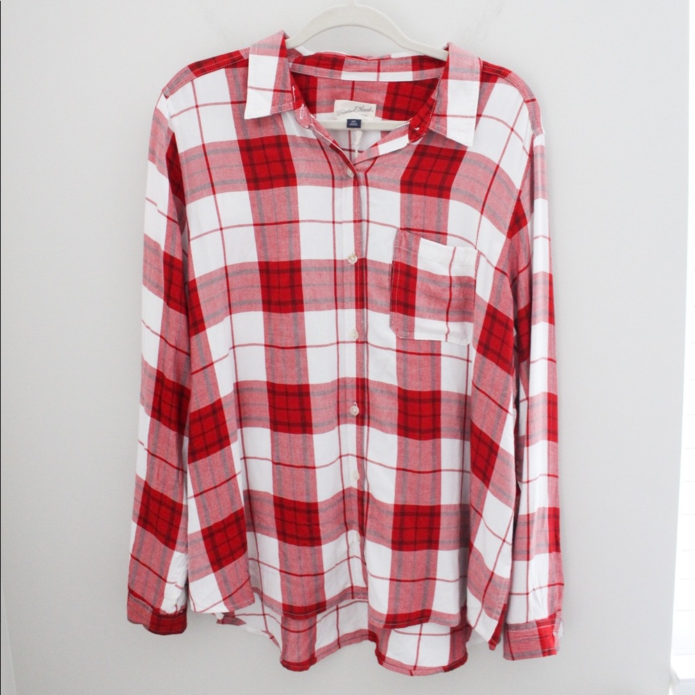 UNIVERSAL THREAD Red Plaid Flannel XXL